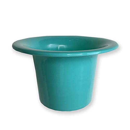 Top Hat Potty for Newborn Infant Potty Training | Elimination Communication | Includes 100% Cotton Undyed Fleece Cozy | Anti-Slip Rubber Band | for EC Baby Potty Training (Turquoise)