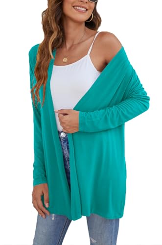 Image of Ladlop Women's Lightweight Open Front Cardigans Long Sleeve Casual Soft Drape Fall Cardigan