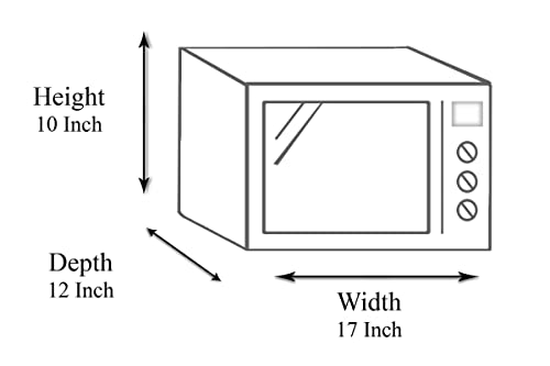 Image of Stylista PVC Microwave Oven Cover for Panasonic 20 L Solo NN-SM255WFDG, Petals Pattern Yellow