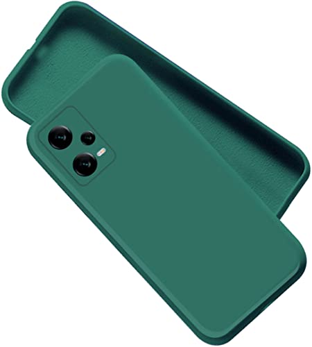 Image of A rtistque Back Cover Case for Mi Redmi Note 12 5G / Poco X5 with Camera Protection | Shockproof TPU|Stylish Protective Design|Slim Fit|Ultra Matte| Redmi Note 12 5G / Poco X5 5G Back Cover - Green