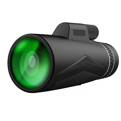 VDSOIUTYHFV Télescope Monoculaire pour Adultes, Télescope Monoculaire 12x50 HD pour Téléphone Portable, Monoculaires Télescopiques étanches à Prisme BAK4 pour Adultes Observation des Oiseaux