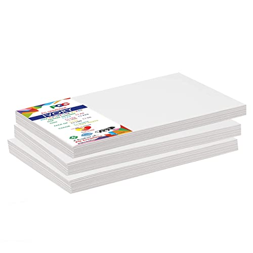 Image of PG Creations A3 Size, 100 Sheets, Ivory Sheets for Drawing, 125 Gsm Smooth Finish Sketching Paper for Architecture & Art, 16.5x11.7 Inch, White
