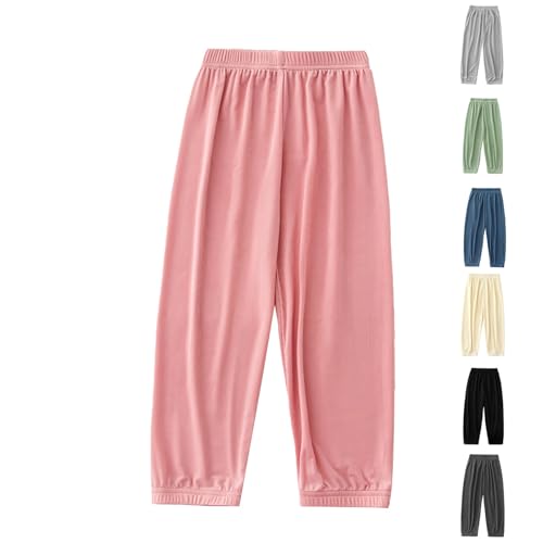 Boys Girls Harem Pants Baggy Sweatpants for Kids Elastic Waist Joggers Cotton Wide Leg 𝐋ounge Pants Summer Clothes2