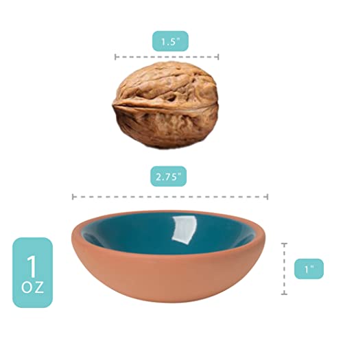 Now Designs Terracotta Pinch Bowl Set, Soy Sauce Dish, Set of 6, 1 oz, Multicolor