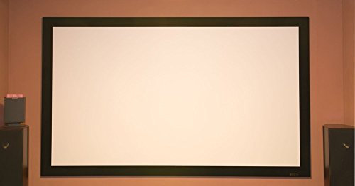 Rahmen Leinwand Gain 1,0 Weiss Tuch aus Referenz Kinofolie/3D/4K/UHD/ALU Rahmen/Kein Glitzereffekt o.Hotspot (21:9 Bild:411x175cm 176