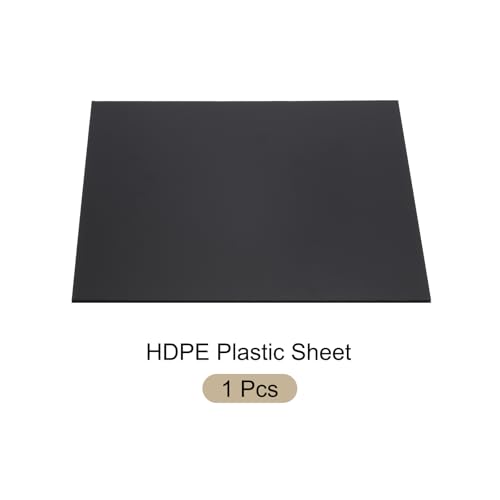 305 x 305 x 3mm HDPE Plastic Sheet, High Density Polyethylene Sheet Cutting Board Black Solid Block, [for Marine, DIY, Home Floor]