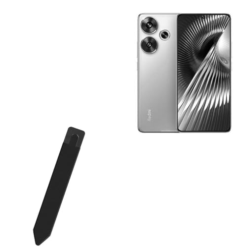 BoxWave Stylus Pouch Compatible with Xiaomi Redmi Turbo 3 - Stylus PortaPouch, Stylus Holder Carrier Portable Self-Adhesive - Jet Black