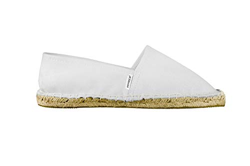 JCOlivier - Alpargatas para Unisex Adulto (44, Blanca)
