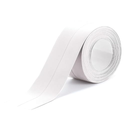 Muuookka Cinta de Calafateo Autoadhesiva, Impermeable, para Baño, para Suelos, Azulejos, Papel Tapiz, Inodoro, Bañera y Ducha.