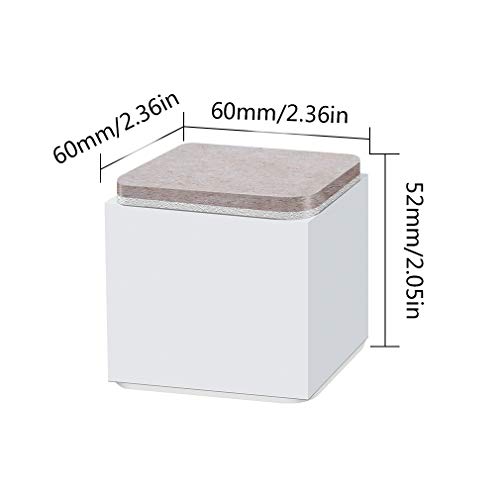 Patas de acero al carbono para elevar tu sofá y proteger el suelo con base silenciosa 3