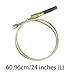 Thermopile Generator,750 Millivolt Temperature Resistance Replacement Thermopile Generator,24'' Long Fireplace Replacement Parts,Fireplace & Stove Accessory,for Gas Fireplace/Gas Grills/Gas Boilers