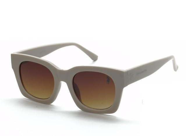 Óculos de Sol Quadrado Casual Polo London Club com Proteção UVA/UVB - Kit contém estojo e flanela