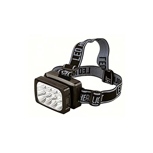 Şarjlı Dayanıklı 12 Ledli Led Kafa Lambası - Kafa Feneri Tepe Işık