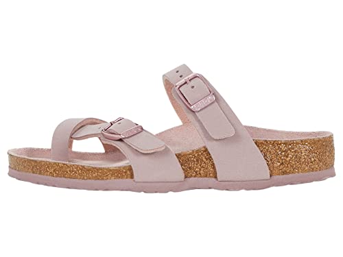 Birkenstock(ビルケンシュトック) ガールズ マヤリ ソング サンダル - 小さな子供, Lavender Blush Burkibuc, 12-12.5 Narrow Little Kid
