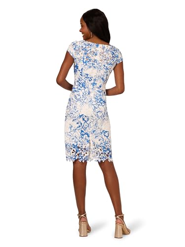 Image of Adrianna Papell Women's Lace Sheath Short Dress