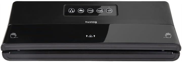 Top view of huslog AK-5334 Vacuum Sealer with control panel