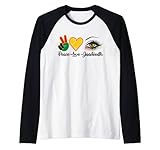 Photo Gallery peace love juneteenth pride black girl black eye 1865 maglia con maniche raglan Photo Gallery peace love juneteenth pride black girl black eye 1865 maglia con maniche raglan