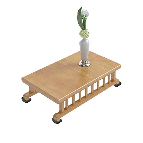 Bed & Furniture Stopper - Caster Cups for All Wheels of Sofas, Beds, Chairs - Solid Silicone Cups Prevent Scratches (4 Pack, Black)