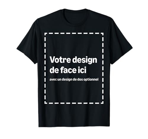 T-Shirt Personnalisé Avec Votre Image Recto-Verso