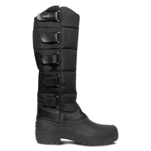 Best Winter Horse Riding Boots: Stay Warm & Dry 11 Ovation Women's Comfortable Durable Insulated Synthetic Canvas Stylish Equestrian Horse Riding Blizzard Tall Winter Boots, Black, Size 8