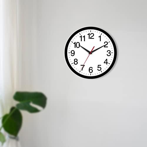 Rohioue Wall Clock, Modern 8 Inch Battery Operated Wall Clocks, Silent Non Ticking Small Analog Clock For Living Room, Office, Home, Bedroom thumb #3
