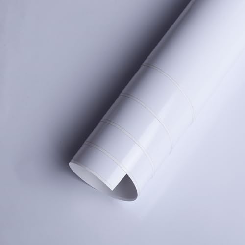 Image of Itsy Bitsy Vinyl Glossy White 12inch X 2ft 1 Roll | for Home Kitchen Countertop, Cabinet Furniture, Oil Proof, Table Top, Wall, Car Wrap Sheet, Wallpaper, Waterproof Vehicle Sticker