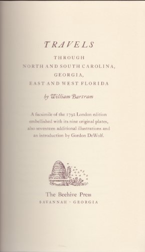 Travels Through North and South Carolina, Georg... B000WA7L3W Book Cover