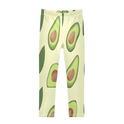 Bolaz Toddler Girls Leggings Printed Yoga Pants Leggings Avocado for Kids