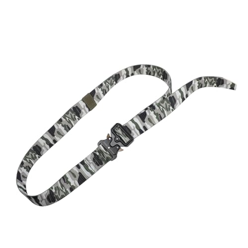 Fafeicy Military Belt Adjustable Nylon Tactical Belt for Men Camouflage Outdoor Sports Hiking Travel Lightweight Durable Waist Strap (Green)2