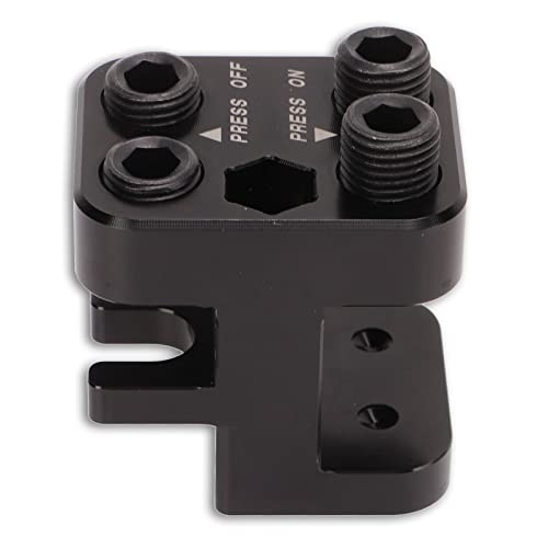 Herramienta de Prensa de Eslabones de Cadena, Herramienta de Prensa de Eslabones Maestros de Motocicleta de Larga Durabilidad, Anodizado Negro Antioxidante, Alta Dureza para Cadenas 520 525 Cover