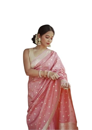 Image of Flosive Women's Cotton Saree With Blouse Piece