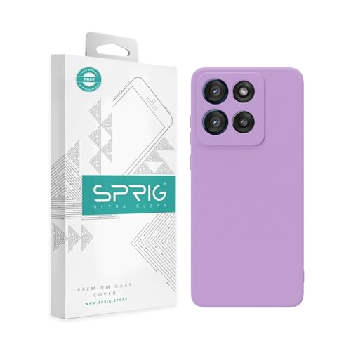 Image of SPRIG Compatible with Moto Edge 60 Stylus Premium Skintone Back Cover Drop Tested Shock Proof Mobile Case for Men, Women, Boys and Girls with Camera Protection (Purple)