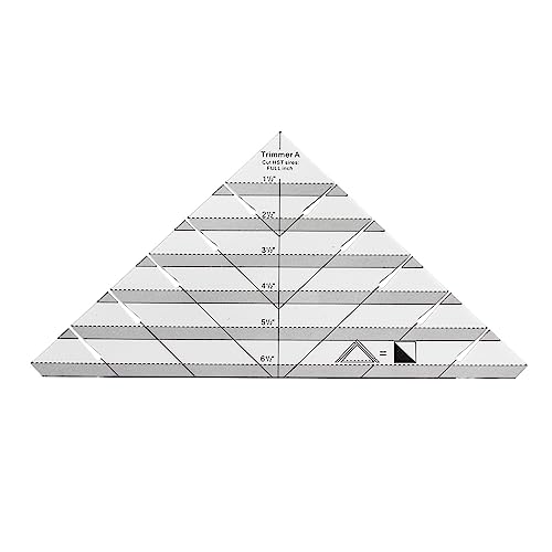 JzcsdkSIL Acrylic Special Shaped for Triangle Sewing Ruler Quilting Template Cloth Cutting Rulers for Handmade Clothes Sew Acrylic Sewing Ruler