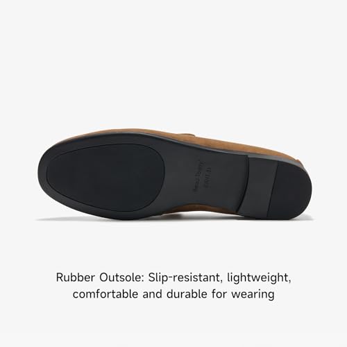 Image of BEAU TODAY Suede Tassel Loafers for Women, Slip On Flats Shoes Women Comfortable, Lightweight Ladies Loafers Shoes Dress Casual Business Driving Moccasins for Work