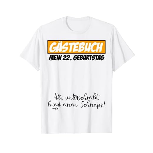 Libro de visitas para fiesta de cumpleaños 22 años, diseño de hombre y mujer Camiseta