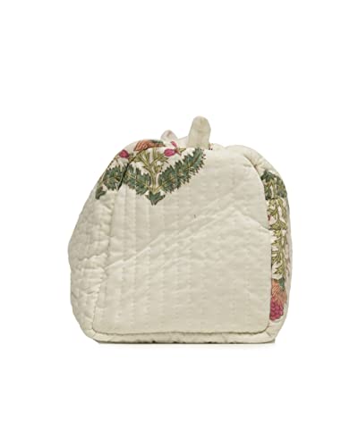 Image of Block N Style Men's Travel Toiletry Organizer Shaving Cosmetic Bathroom Bag, 23.5 X 11.5 X 17.5 cm-Cream