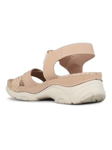 Image of Inc.5 Womens Beige Casual Solid Round Toe Sandals