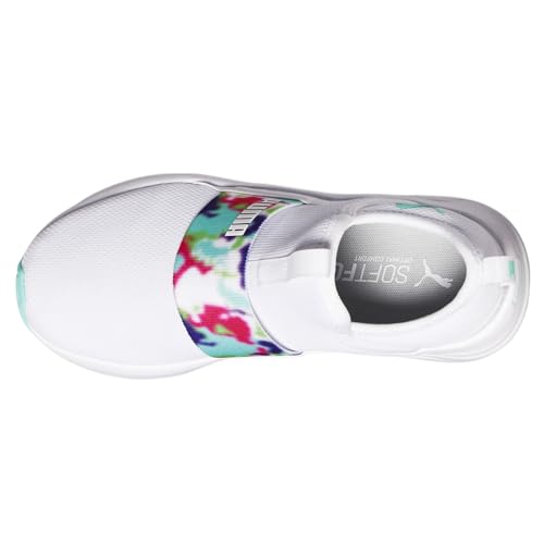 PUMA Kids Girls Softride Sophia Slip On Sneakers Shoes Casual - White - Size 7 M4