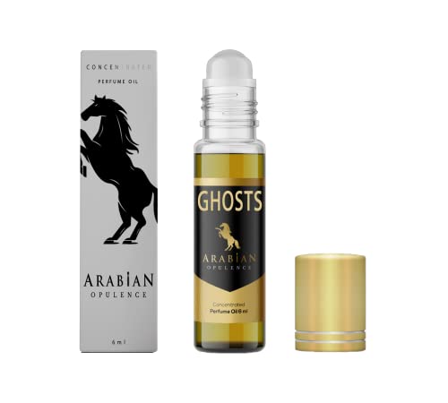 FR140 GHOSTS - aceite perfumado para mujer. Botella con rolón de 6 ml. Arabian Opulence. Rosa/polvo/vainilla/floral/balsámico