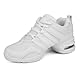 Asyusyu Tanzsneaker Damen Weiß Tanzschuhe für Cheerleader Zumba Line Dance Jazz-39EU