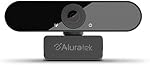 Aluratek HD 1080P Webcam, USB-C/USB-A, w/Built-in Speakers & Mic