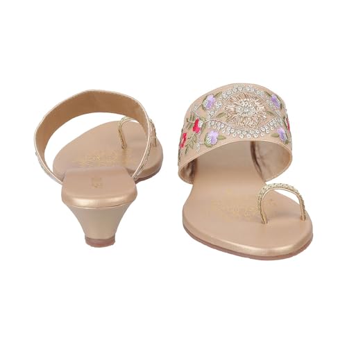 Metro Women Ethnic Wedge Heel Sandal - Image 5