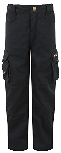 Tuff stuff 711J - Tuff stuff hijos por pantalones de trabajo, negro,