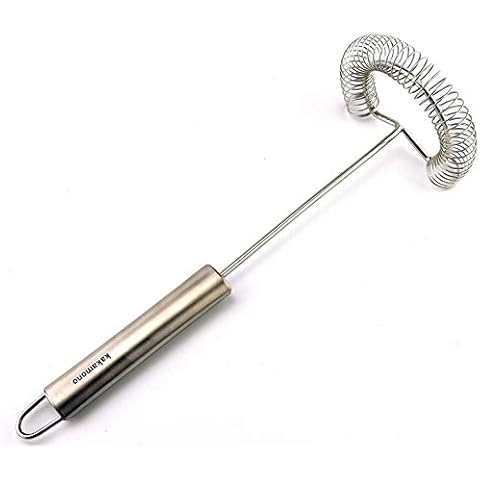 Egg Whisk Egg Beater Stainless Surround helixSpring Coil Egg Frother, Milk and Egg- Kitchen Utensils for Blending,Magic Hand Held Sauce Stirrer Frother 10"… Cover