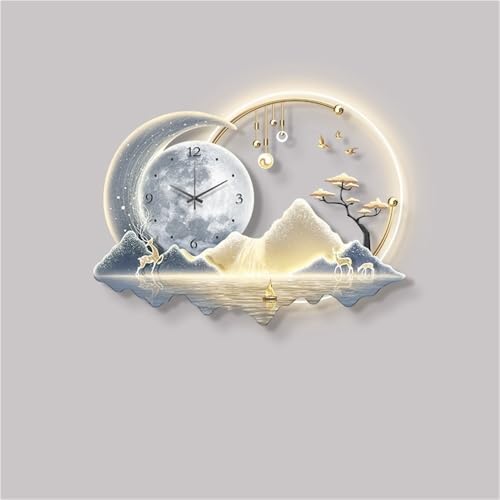 Reloj de Pared Decorativo con Luz LED 39.4x29.5in miniatura 1