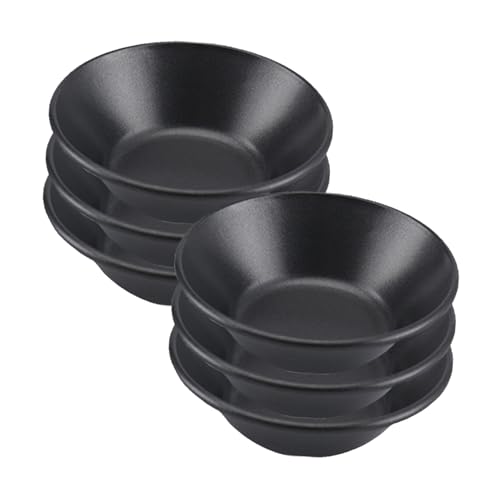 HYTROVE 6個 耐熱カーボン製エッグタルト型 不沾粘 小型タルトマフィン型 製菓用ベーキングカップ お菓子 プリン ゼリー対応