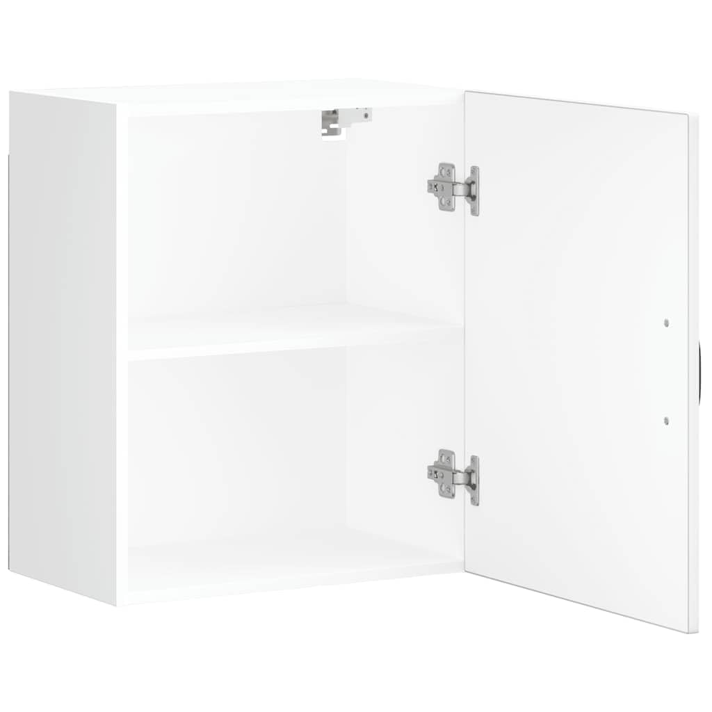 Lucca - Juego de 2 armarios de pared de madera con puertas prácticas y mucho espacio de almacenamiento para utensilios de cocina