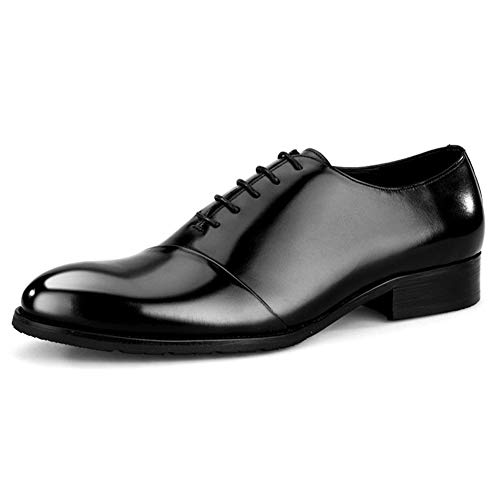 Oxford for Men Formal Shoes Lace Up Genuine Leather Luxury Retro Captoe England Leather Shoes