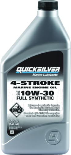 Quicksilver 92-8M0175780; 10W30 Full Synthetic Oil Quart Made by Quicksilver