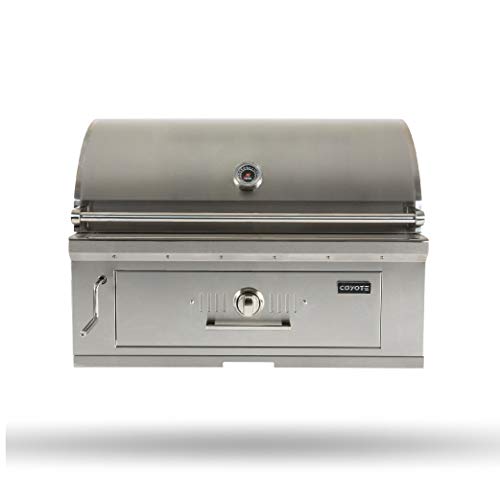 Coyote C1CH36 36 Inch Wide 875 Square Inch Cooking Area Stainless Steel Built in Charcoal Grill